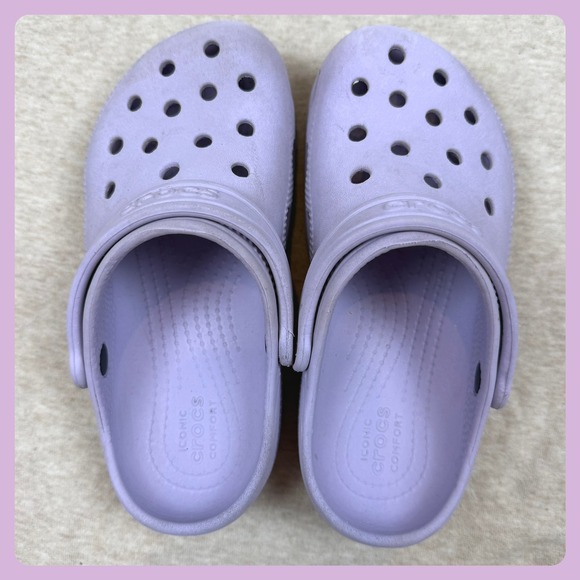 CROCS Other - Kids Crocs Classic Clog Lavender Purple Size C13 Slip On Shoes